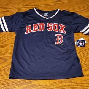 MLB Boy's Red Sox Kids Blue Shirt